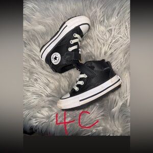 Converse Kids Black and White High-Top Sneakers